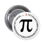 Pi Number Design Pinback Buttons