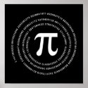 Pi Number Design posters
