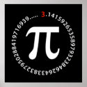 Pi Number Design posters