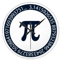 Pi Number Design Wall Clock