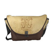 Pi Number Drawing Courier Bag