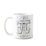 Pi Number Drawing mugs
