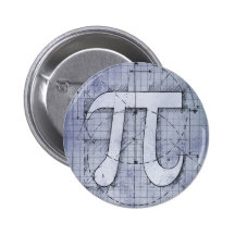 Pi Number Drawing Pinback Buttons