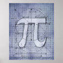 Pi Number Drawing posters