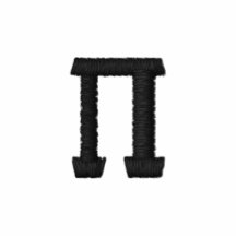 Pi Number Symbol Embroidered Polo Shirt