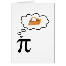 Pi pensant au tarte cartes de vœux