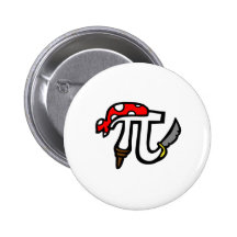 PI Pirate Pinback Buttons