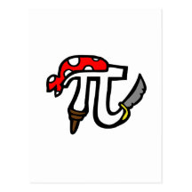 PI Pirate Post Card