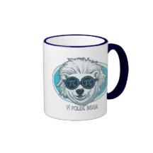Pi Polar Bear Coffee Mugs