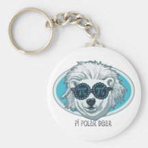 Pi Polar Bear Keychains