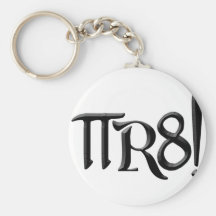 PI R8 - PIRATE SPELLED THE GEEK WAY KEY CHAIN