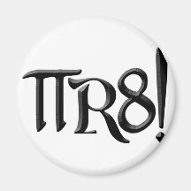 PI R8 - PIRATE SPELLED THE GEEK WAY MAGNETS