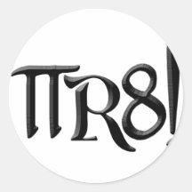 PI R8 - PIRATE SPELLED THE GEEK WAY STICKERS