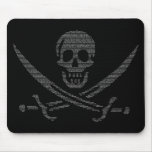 pi-rate (pirate symbol made of digits of pi) mousepads