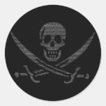 pi-rate (pirate symbol made of digits of pi) stickers