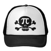 Pi rate trucker hats