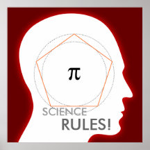 Pi - SCIENCE RULES! - math poster