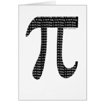 Pi Simple Greeting Card
