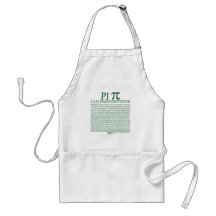 Pi Square Green Apron