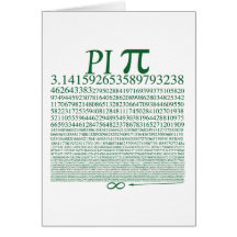 Pi Square Green Greeting Card