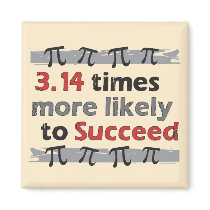 Pi Success Refrigerator Magnets