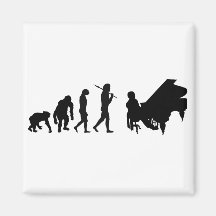 Pianist Piano Orchestra Composer Mozart gear Fridge Magnets