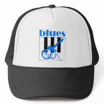 Piano and guitar blues mesh hats