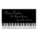 Piano and / or Music tuition business card