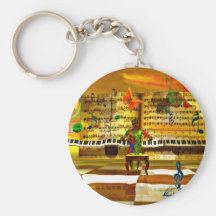 Piano art keychain