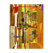 Piano art postcards