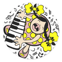 piano baby stickers