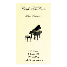 Piano Business Card