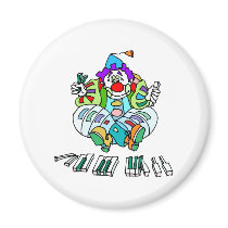 Piano Clown Fridge Magnets