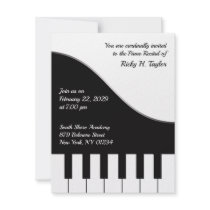 Piano Concert Invitation