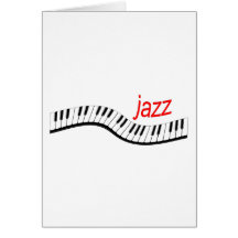 Piano de jazz cartes de vœux