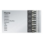 Piano Flowers Keyboard Business Cards