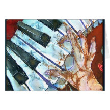 PIANO GREETING CARD