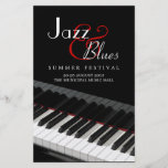 Piano Jazz Blues Music Concert flyer