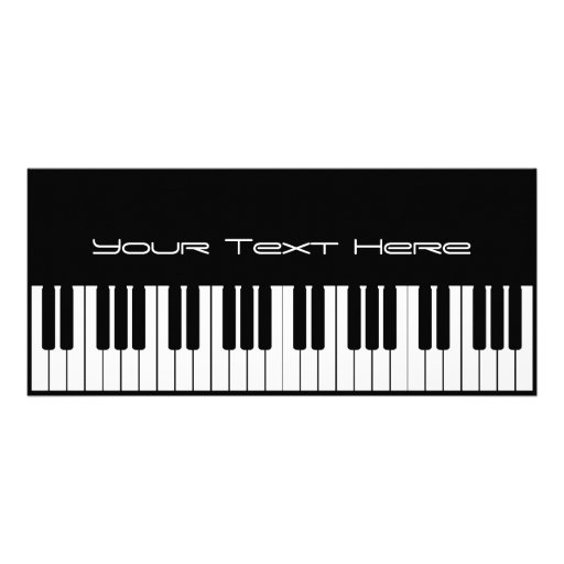 Piano Keyboard Business Rack Card