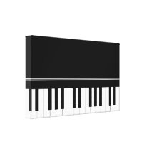 Piano keyboard gallery wrapped canvas