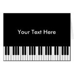 Piano Keyboard Greeting Card