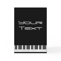 Piano Keyboard Greeting Card 2