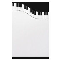 Piano Keyboard Music Stationery