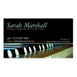 Piano Keyboards Music Teacher Business card