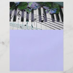 Piano Keys and Flowers Flyer
