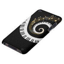 Piano Keys and Gold Music Notes ipod touch Case-Mate iPod Touch Case