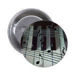 Piano Keys and Music Notes Pins