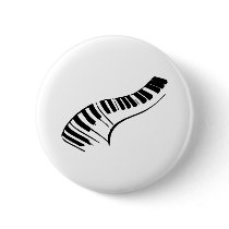 Piano Keys Pinback Button