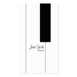 Piano Keys for Pianist Business Cards