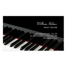 Piano Keys Music business card